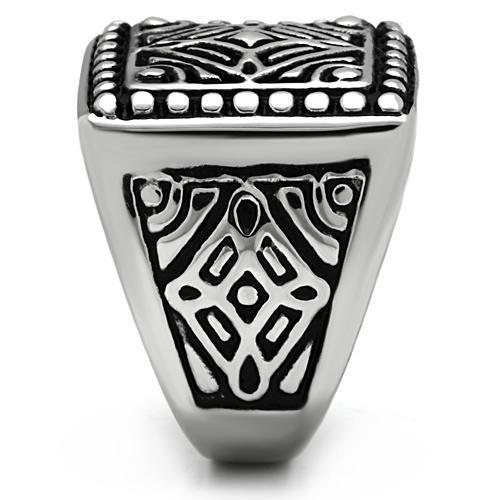 TK585 - High polished (no plating) Stainless Steel Ring with No Stone-3