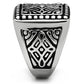TK585 - High polished (no plating) Stainless Steel Ring with No Stone-3