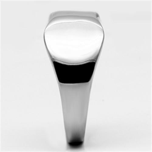 TK618 - High polished (no plating) Stainless Steel Ring with No Stone-3