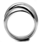 TK633 - High polished (no plating) Stainless Steel Ring with No Stone-2