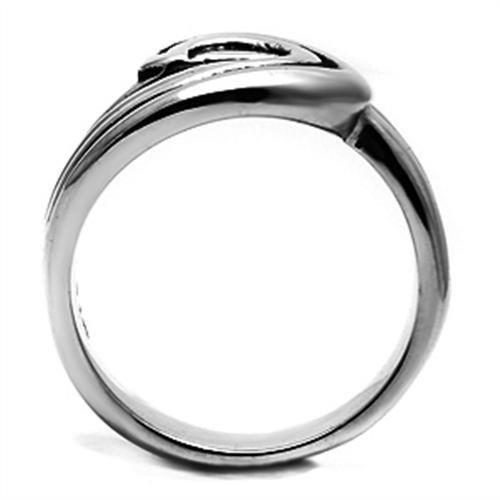 TK635 - High polished (no plating) Stainless Steel Ring with No Stone-2