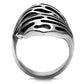 TK636 - High polished (no plating) Stainless Steel Ring with No Stone-2