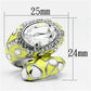 TK643 - High polished (no plating) Stainless Steel Ring with Top Grade Crystal  in Clear-1