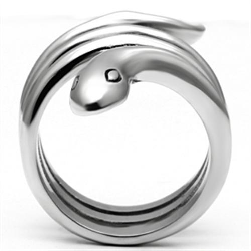 TK666 - High polished (no plating) Stainless Steel Ring with No Stone-2