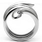 TK666 - High polished (no plating) Stainless Steel Ring with No Stone-2