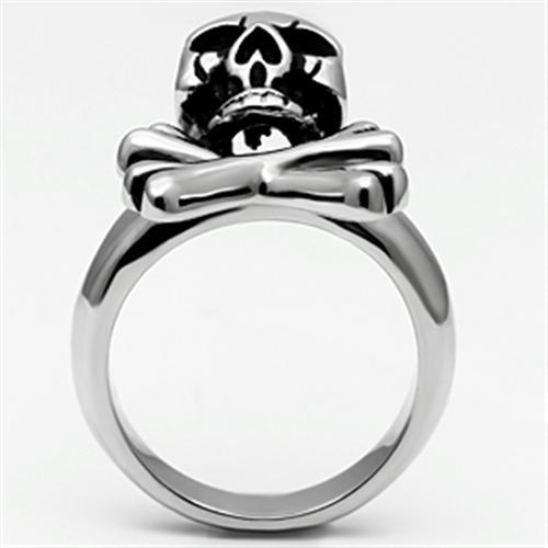 TK667 - High polished (no plating) Stainless Steel Ring with No Stone-2