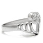 TK6X179 - High polished (no plating) Stainless Steel Ring with AAA Grade CZ  in Clear-4