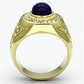 TK720 - IP Gold(Ion Plating) Stainless Steel Ring with Synthetic Synthetic Glass in Montana-2