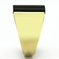 TK726 - IP Gold(Ion Plating) Stainless Steel Ring with Semi-Precious Onyx in Jet-3