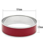 TK785 - High polished (no plating) Stainless Steel Bangle with Epoxy  in Siam-1