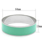 TK786 - High polished (no plating) Stainless Steel Bangle with Epoxy  in Turquoise-1
