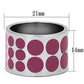 TK820 - High polished (no plating) Stainless Steel Ring with Epoxy  in Multi Color-1