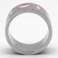 TK823 - High polished (no plating) Stainless Steel Ring with Epoxy  in Multi Color-2