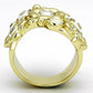 TK856 - IP Gold(Ion Plating) Stainless Steel Ring with Top Grade Crystal  in Clear-2