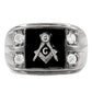 TK8X031 - High polished (no plating) Stainless Steel Ring with AAA Grade CZ  in Clear-2