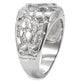 TK8X039 - High polished (no plating) Stainless Steel Ring with No Stone-4