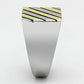 TK952 - Two-Tone IP Gold (Ion Plating) Stainless Steel Ring with No Stone-3