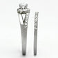 TK971 - High polished (no plating) Stainless Steel Ring with AAA Grade CZ  in Clear-3