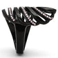 TK977 - IP Black(Ion Plating) Stainless Steel Ring with Top Grade Crystal  in Light Rose-4