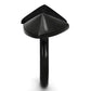 TK990 - IP Black(Ion Plating) Stainless Steel Ring with No Stone-3