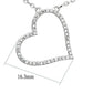 TS039 - Rhodium 925 Sterling Silver Chain Pendant with AAA Grade CZ  in Clear-1