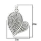 TS048 - Rhodium 925 Sterling Silver Chain Pendant with AAA Grade CZ  in Clear-1