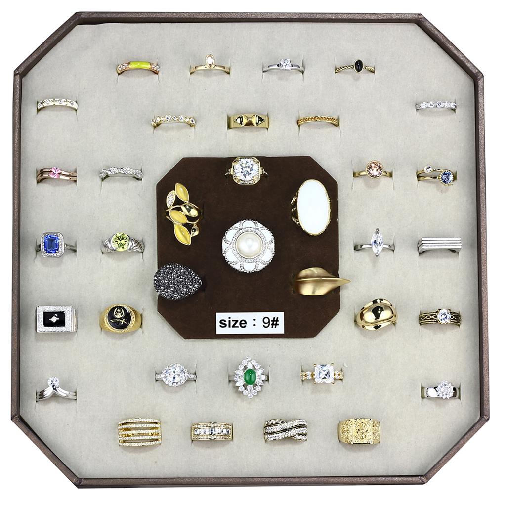 VK-001-SIZE9 - Assorted Brass Ring with Assorted  in Assorted-0