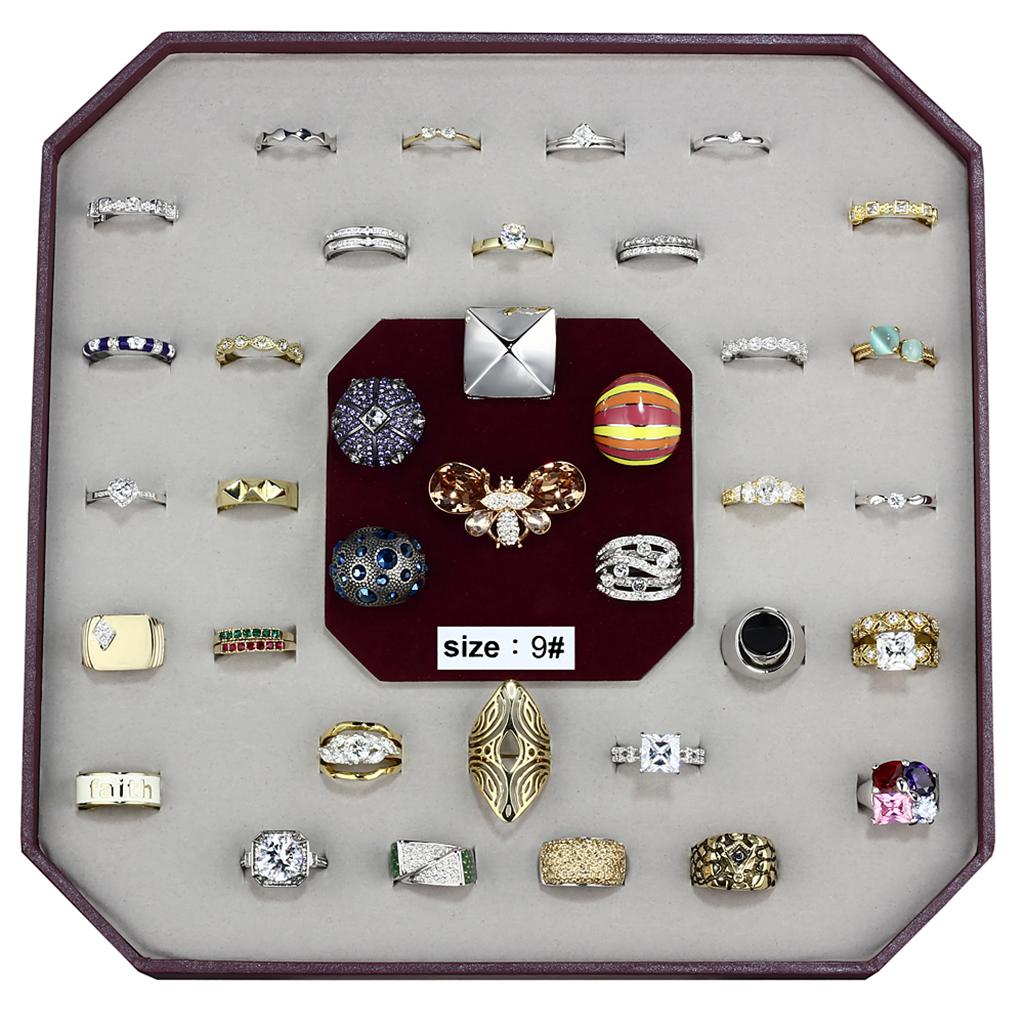 VK-002-SIZE9 - Assorted Brass Ring with Assorted  in Assorted-0