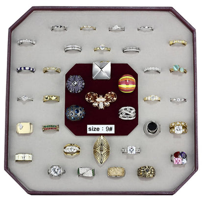VK-002-SIZE9 - Assorted Brass Ring with Assorted  in Assorted-0