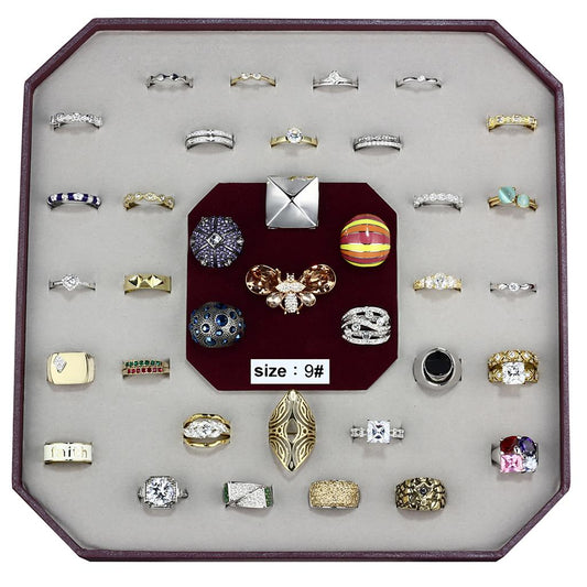 VK-002-SIZE9 - Assorted Brass Ring with Assorted  in Assorted-0
