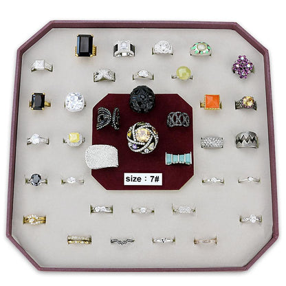VK-005-SIZE7 - Assorted Brass Ring with Assorted  in Assorted-0