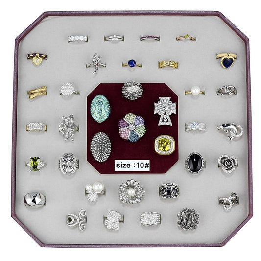 VK-007-SIZE10 - Assorted Brass Ring with Assorted  in Assorted-0