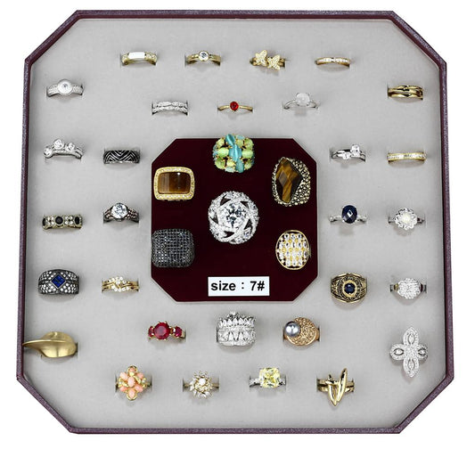 VK-007-SIZE7 - Assorted Brass Ring with Assorted  in Assorted-0