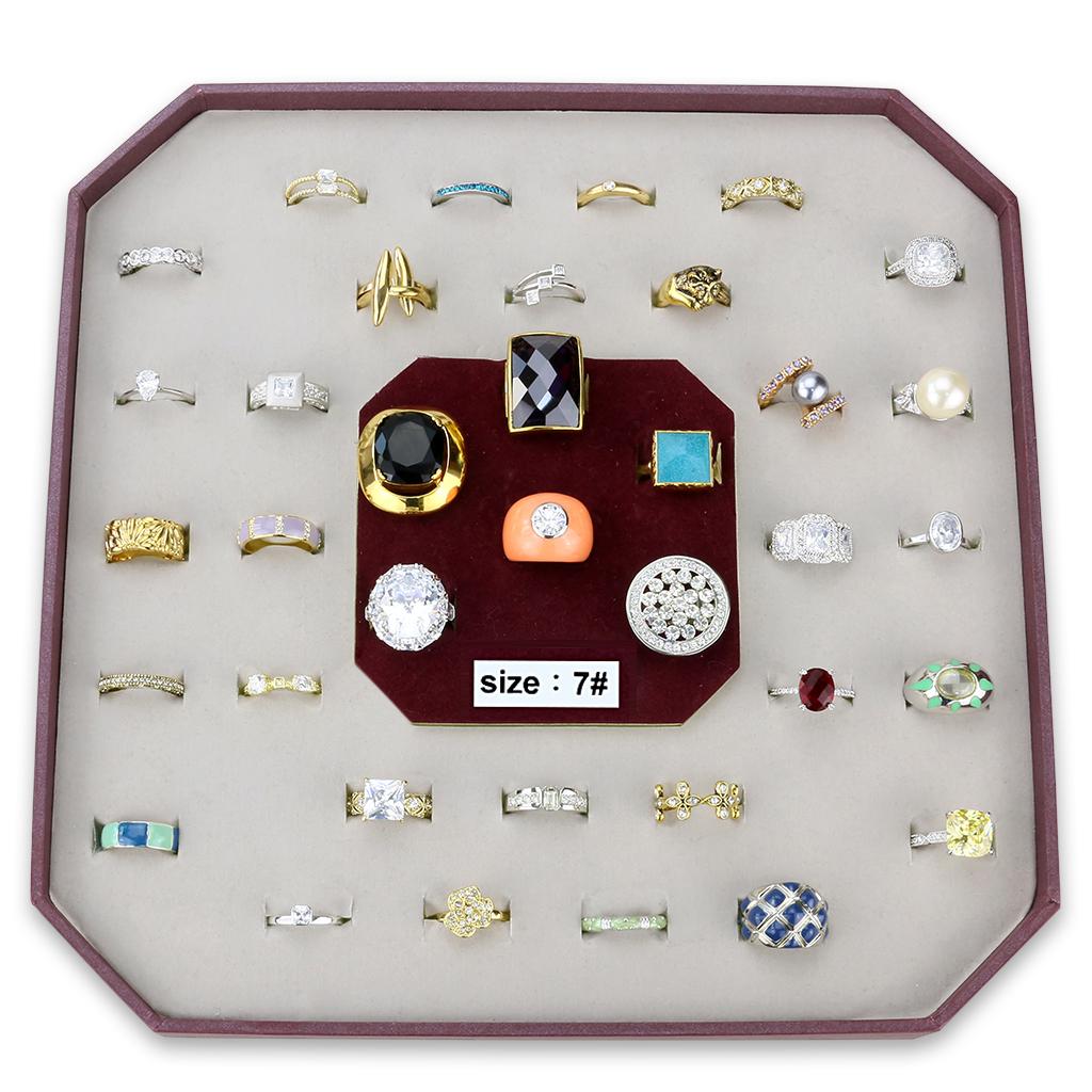 VK-009-SIZE7 - Assorted Brass Ring with Assorted  in Assorted-0