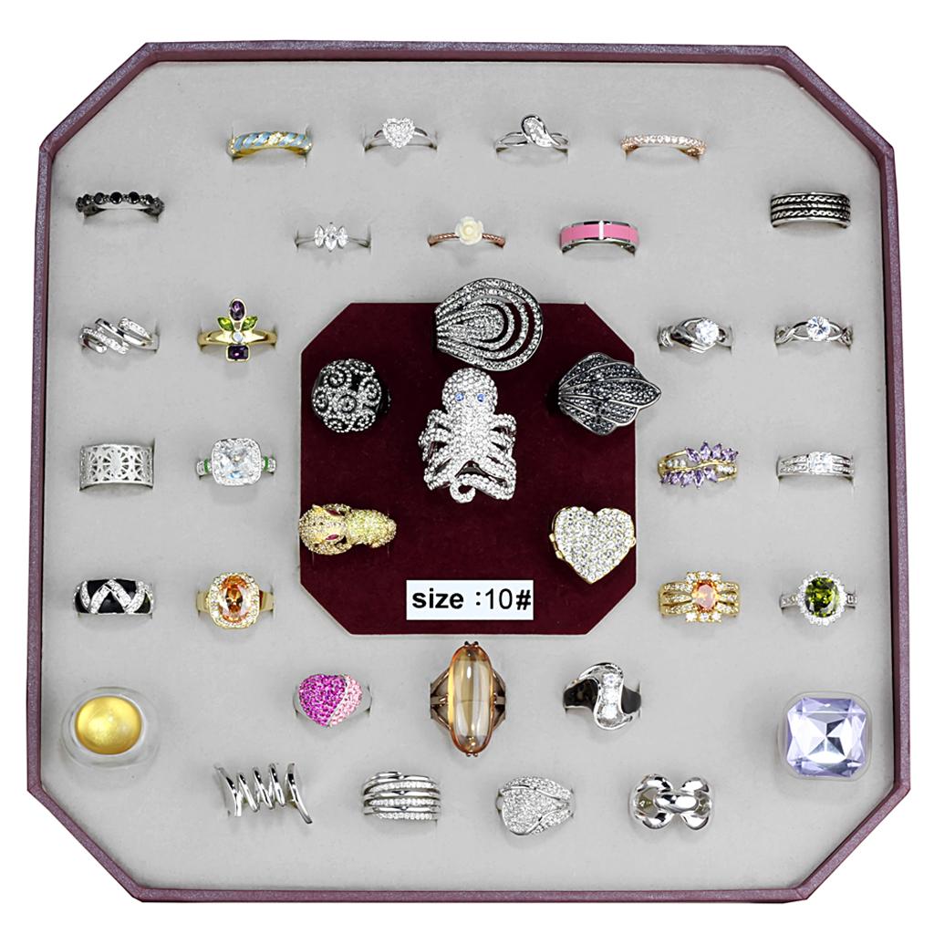 VK-011-SIZE10 - Assorted Brass Ring with Assorted  in Assorted-0