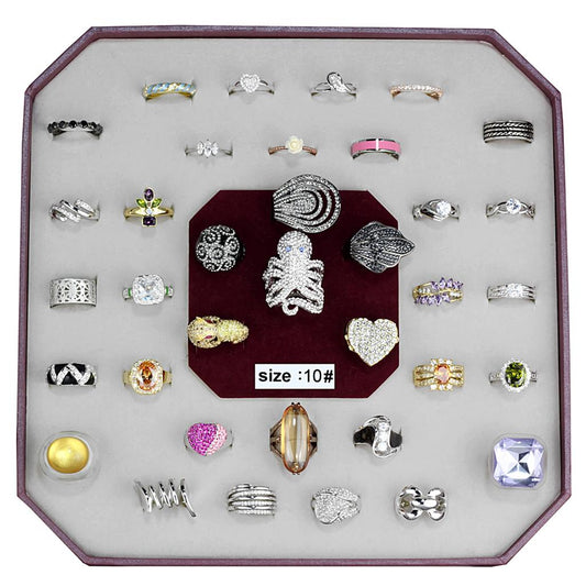 VK-011-SIZE10 - Assorted Brass Ring with Assorted  in Assorted-0