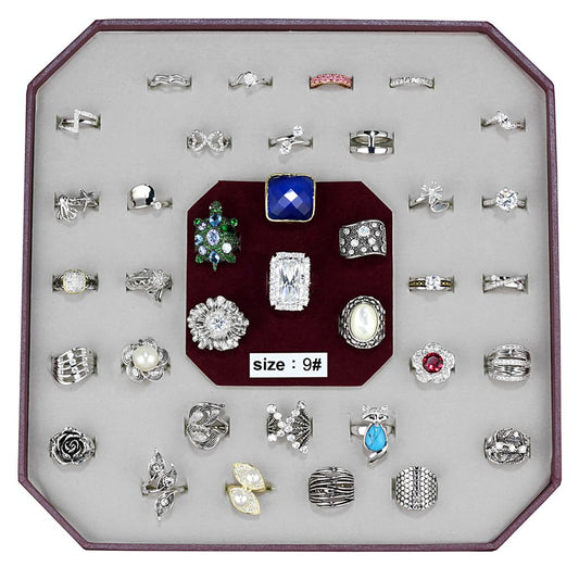 VK-013-SIZE9 - Assorted Brass Ring with Assorted  in Assorted-0