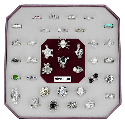 VK-014-SIZE9 - Assorted Brass Ring with Assorted  in Assorted-0