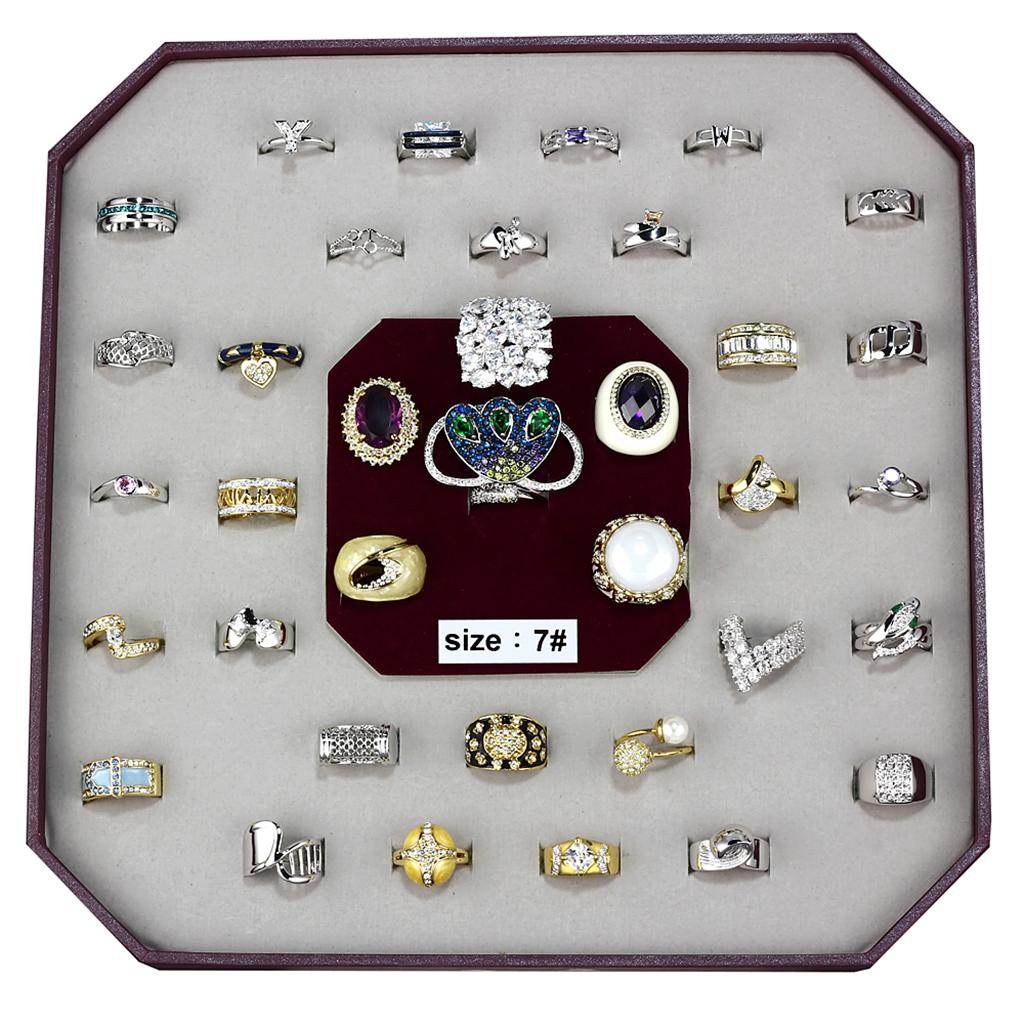 VK-016-SIZE7 - Assorted Brass Ring with Assorted  in Assorted-0