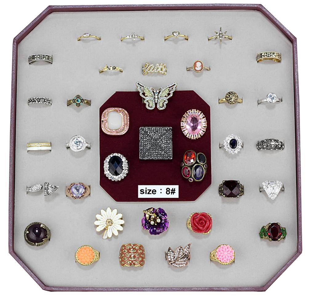 VK-022-SIZE8 - Assorted Brass Ring with Assorted  in Assorted-0