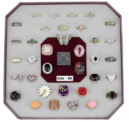 VK-022-SIZE8 - Assorted Brass Ring with Assorted  in Assorted-0