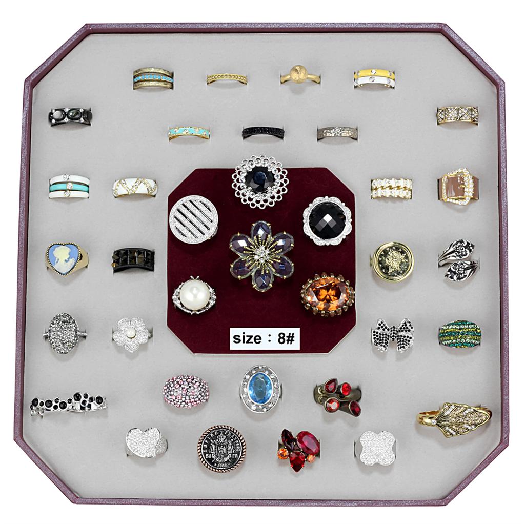 VK-025-SIZE8 - Assorted Brass Ring with Assorted  in Assorted-0