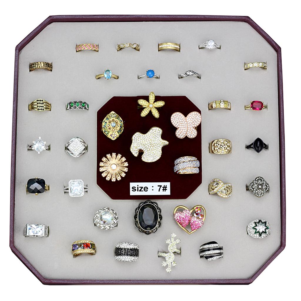 VK-028-SIZE7 - Assorted Brass Ring with Assorted  in Assorted-0