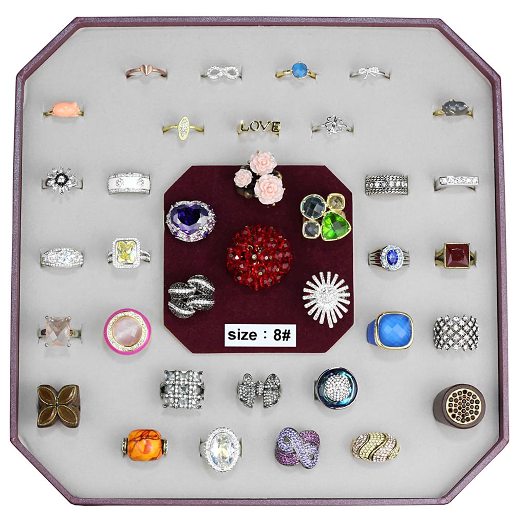 VK-033-SIZE8 - Assorted Brass Ring with Assorted  in Assorted-0