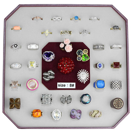 VK-033-SIZE8 - Assorted Brass Ring with Assorted  in Assorted-0