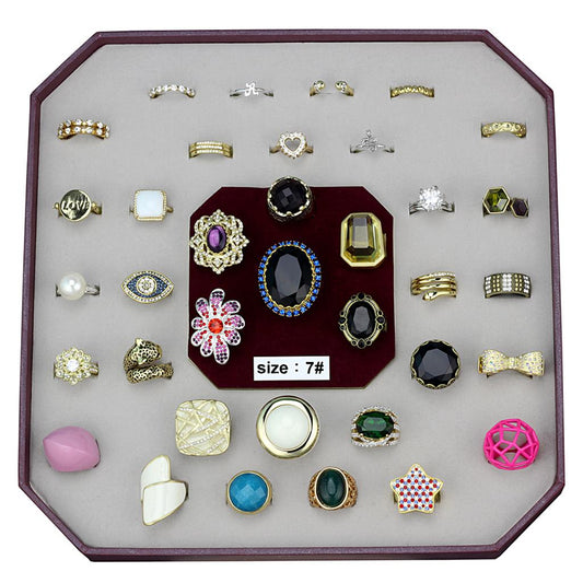VK-034-SIZE7 - Assorted Brass Ring with Assorted  in Assorted-0