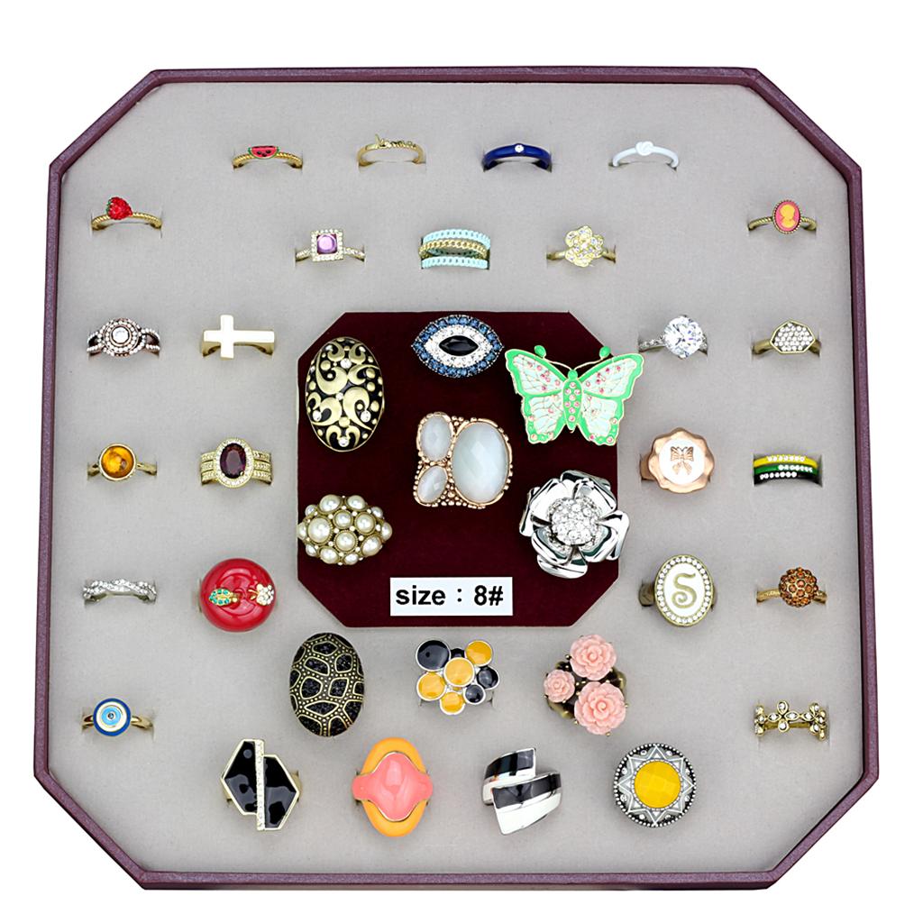VK-038-SIZE8 - Assorted Brass Ring with Assorted  in Assorted-0