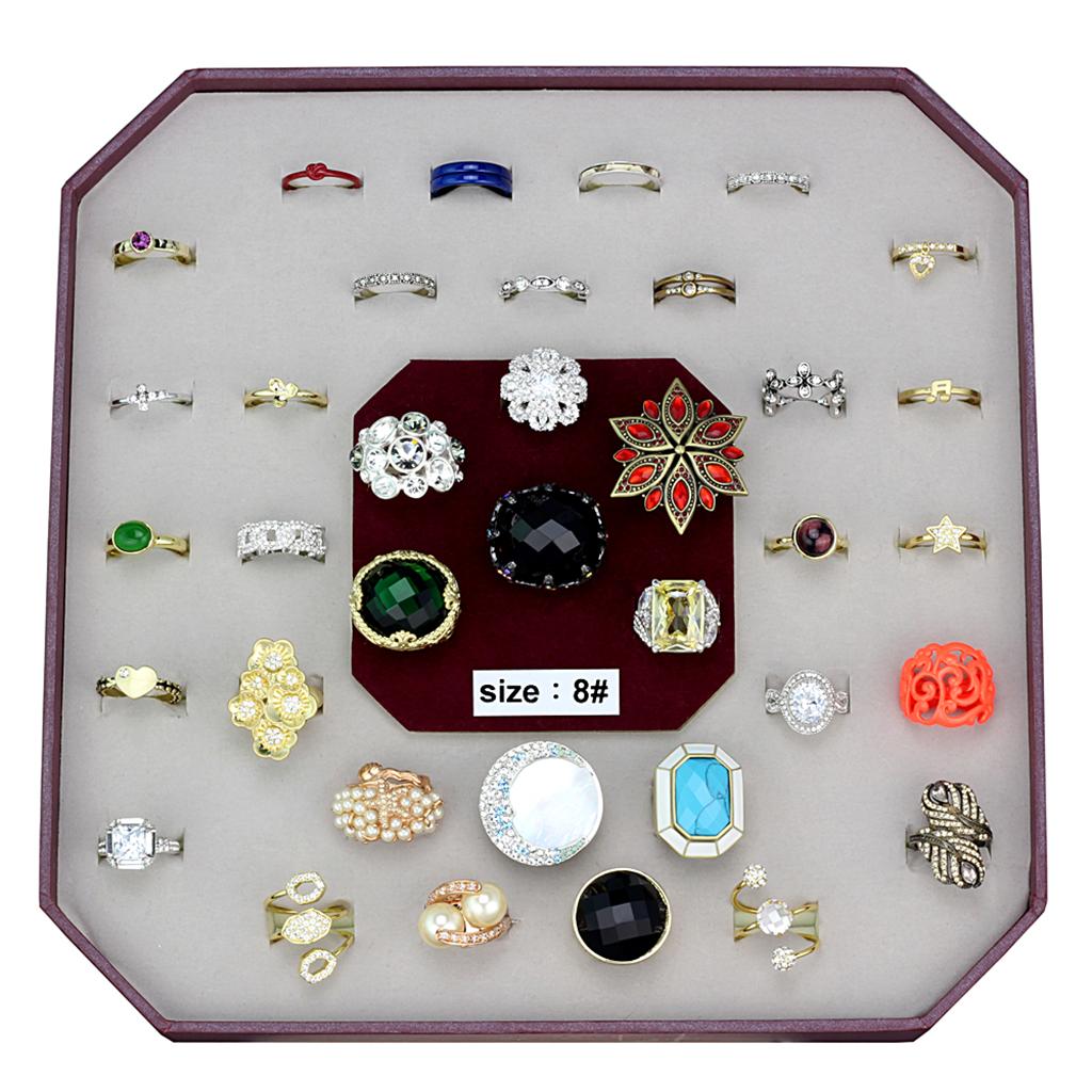 VK-041-SIZE8 - Assorted Brass Ring with Assorted  in Assorted-0