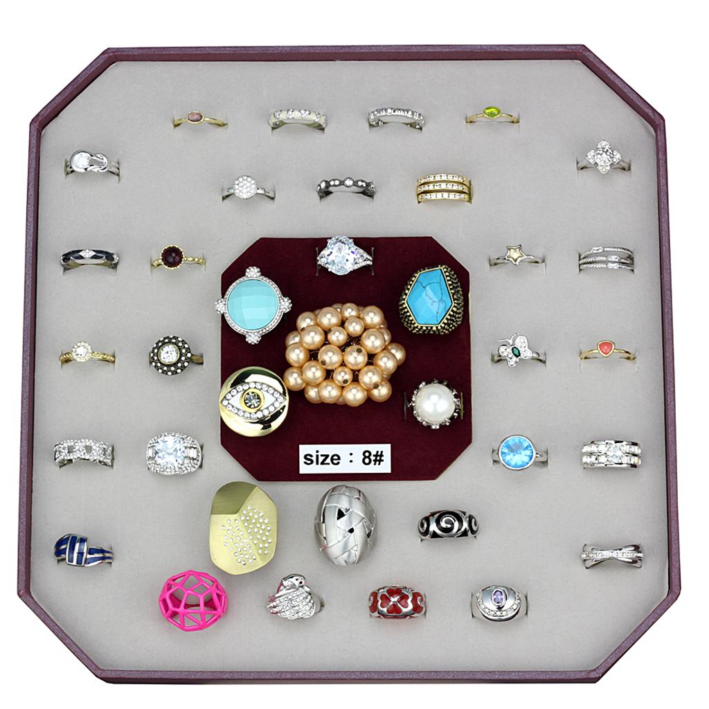VK-046-SIZE8 - Assorted Brass Ring with Assorted  in Assorted-0