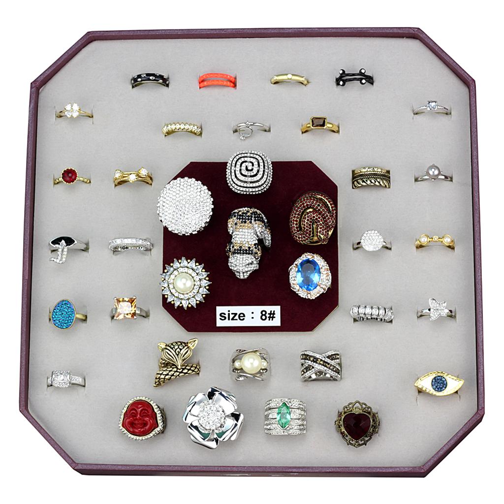 VK-053-SIZE8 - Assorted Brass Ring with Assorted  in Assorted-0